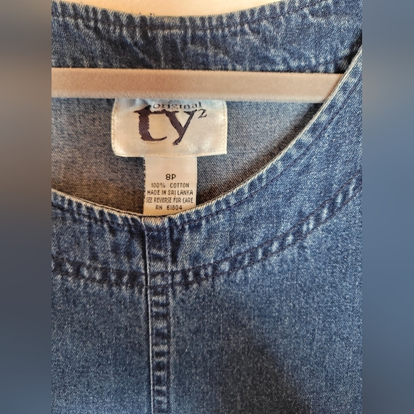 Original TY2 maxi denim dress size 8P - Picture 7 of 7